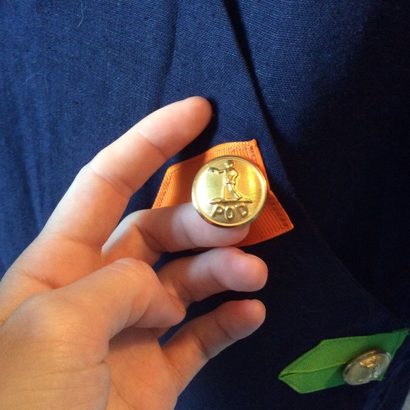 SOLD Postman Gold Button POD Rainbow Flag - Picture 3 of 6